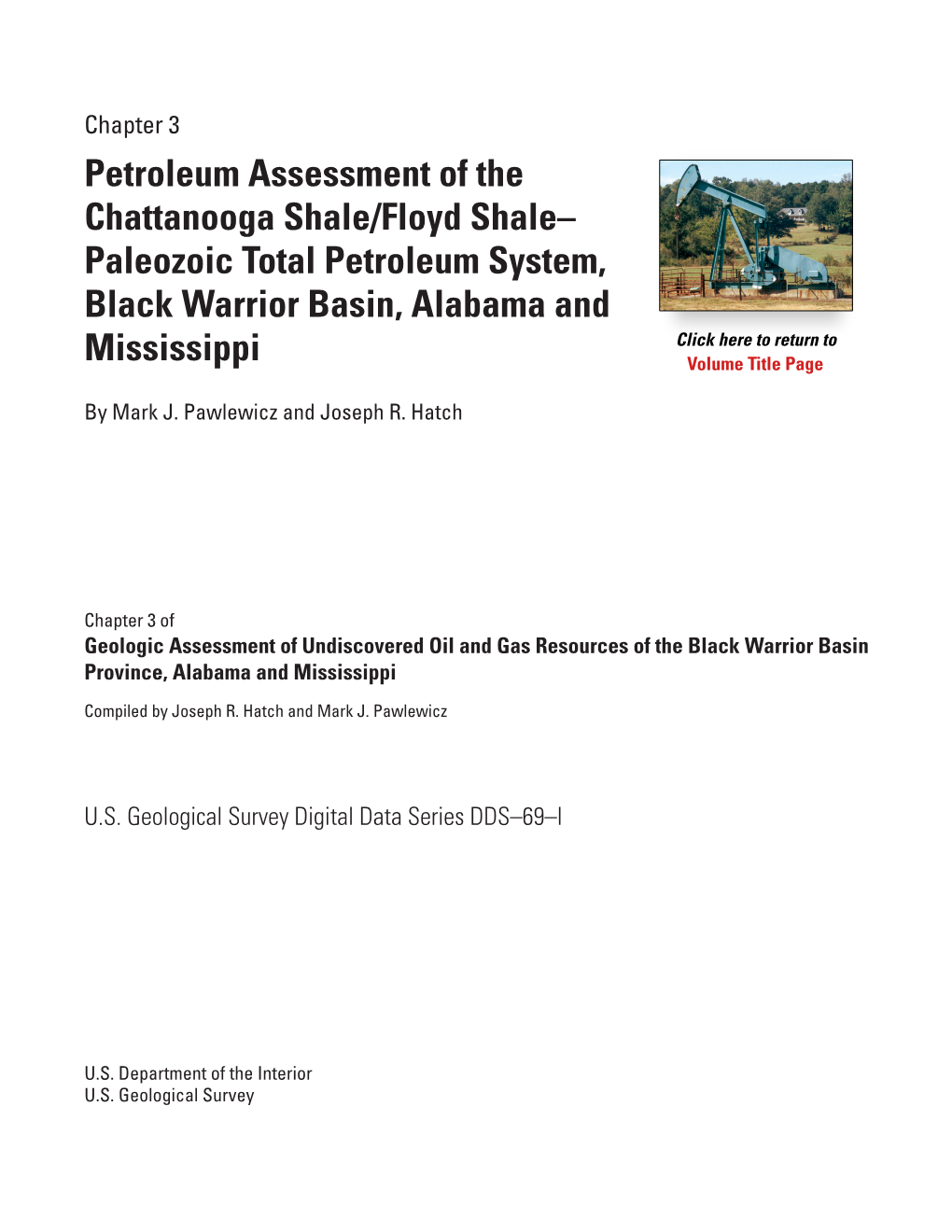 Chapter 3 — Petroleum Assessment of the Chattanooga Shale/Floyd Shale-Paleozoic Total Petroleum System, Black Warrior