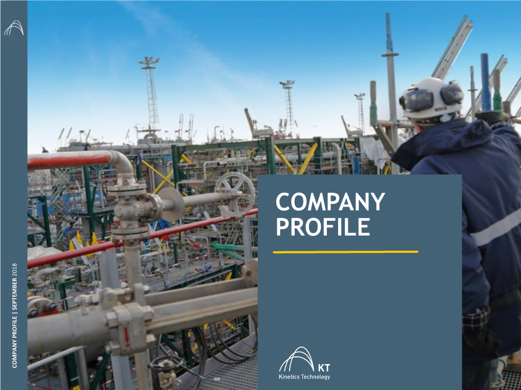 Company Profile | Profile Company at a Glance: Technology Driven Epc Contractor