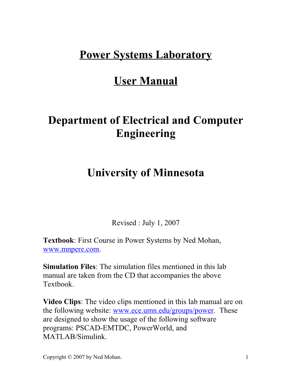 Department of Electrical and Computer Engineering s1