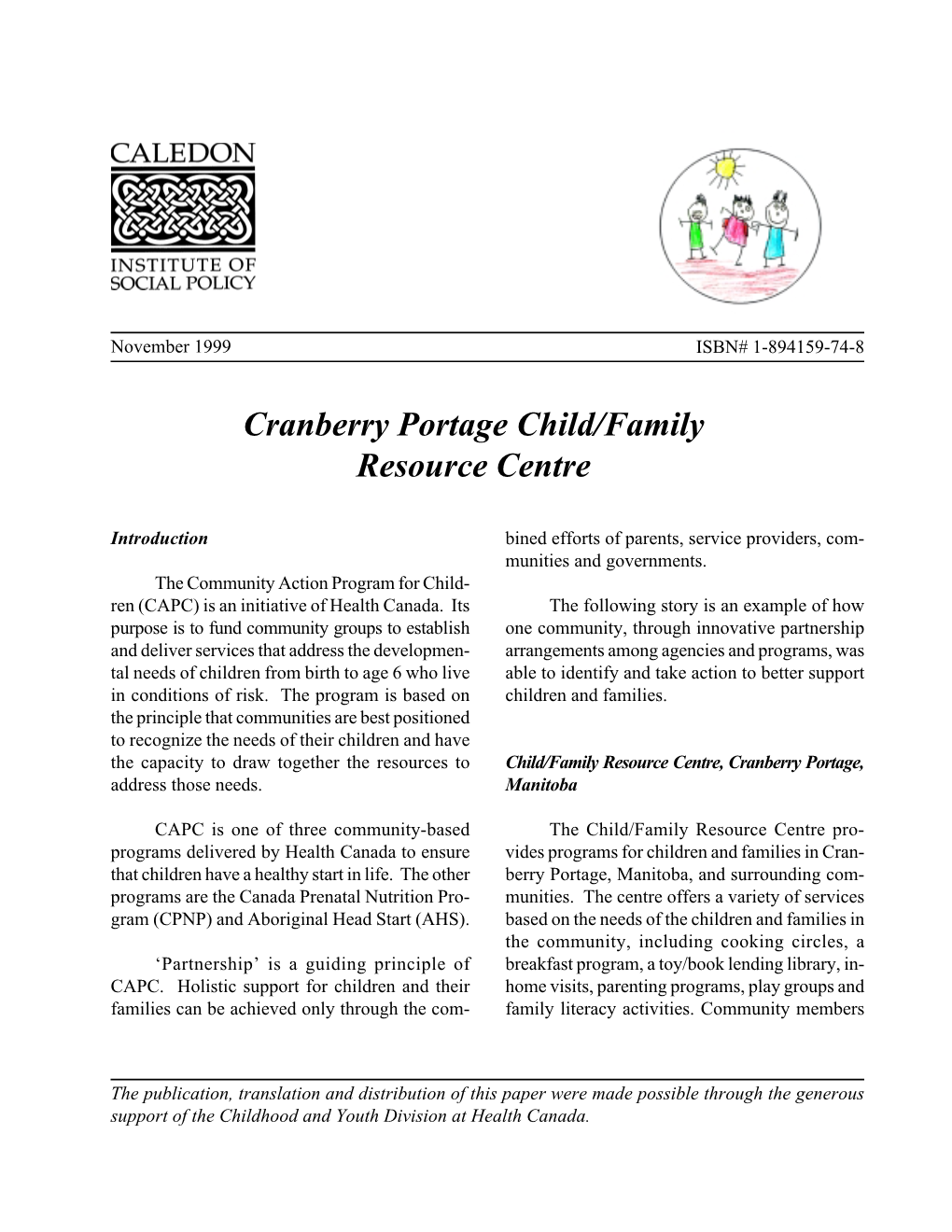 Cranberry Portage Child/Family Resource Centre