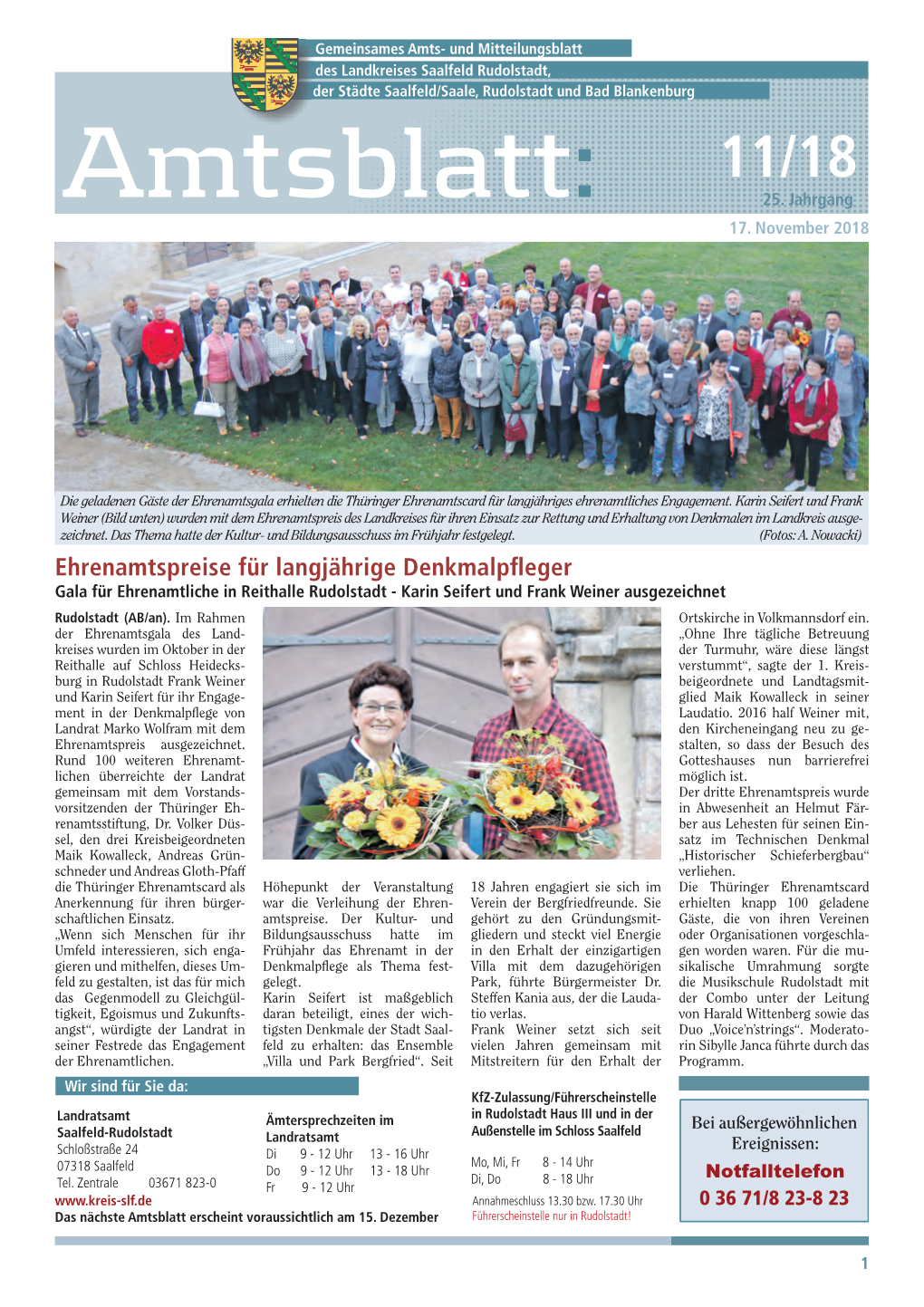 Amtsblatt 11 2018 (Gesamtausgabe)