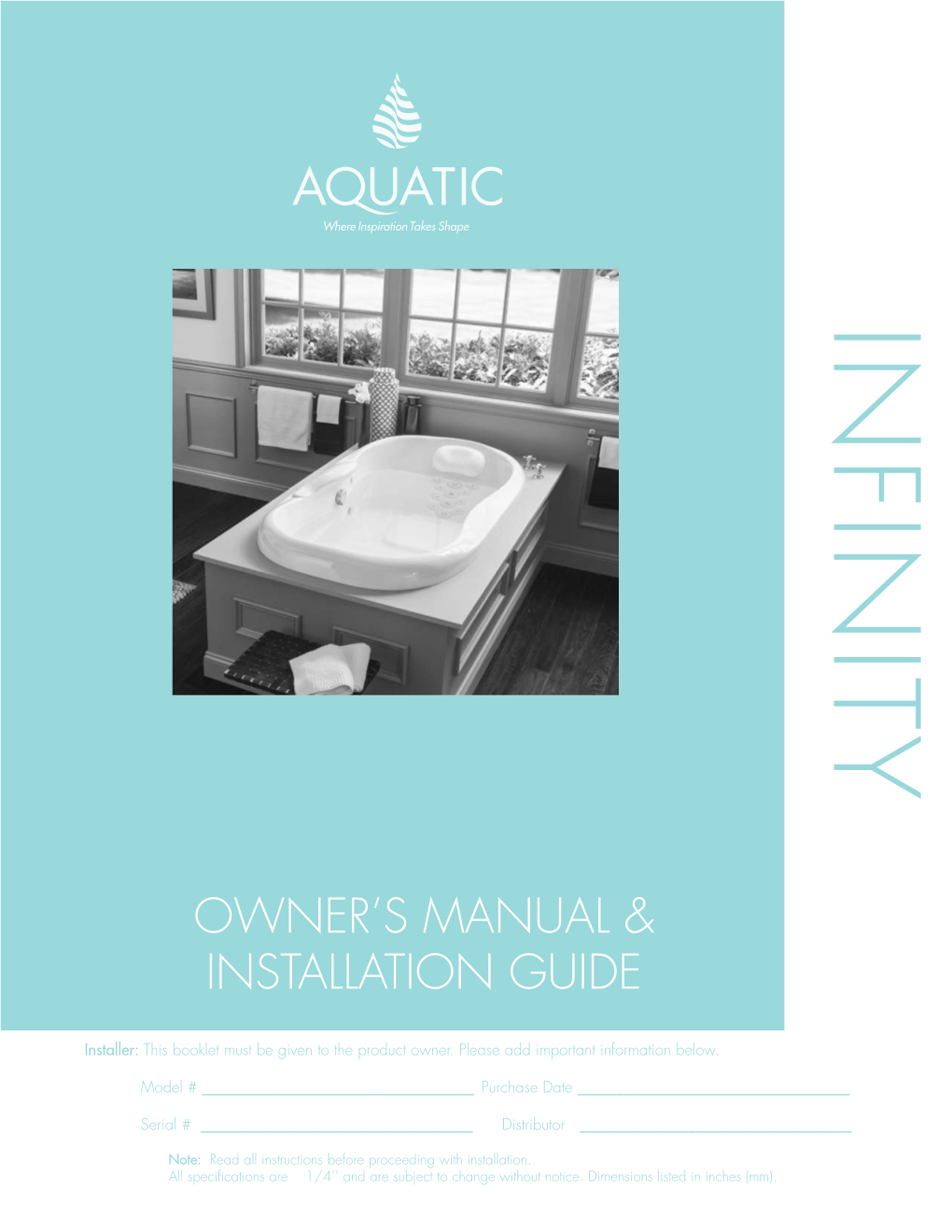 Owner's Manual & Installation Guide