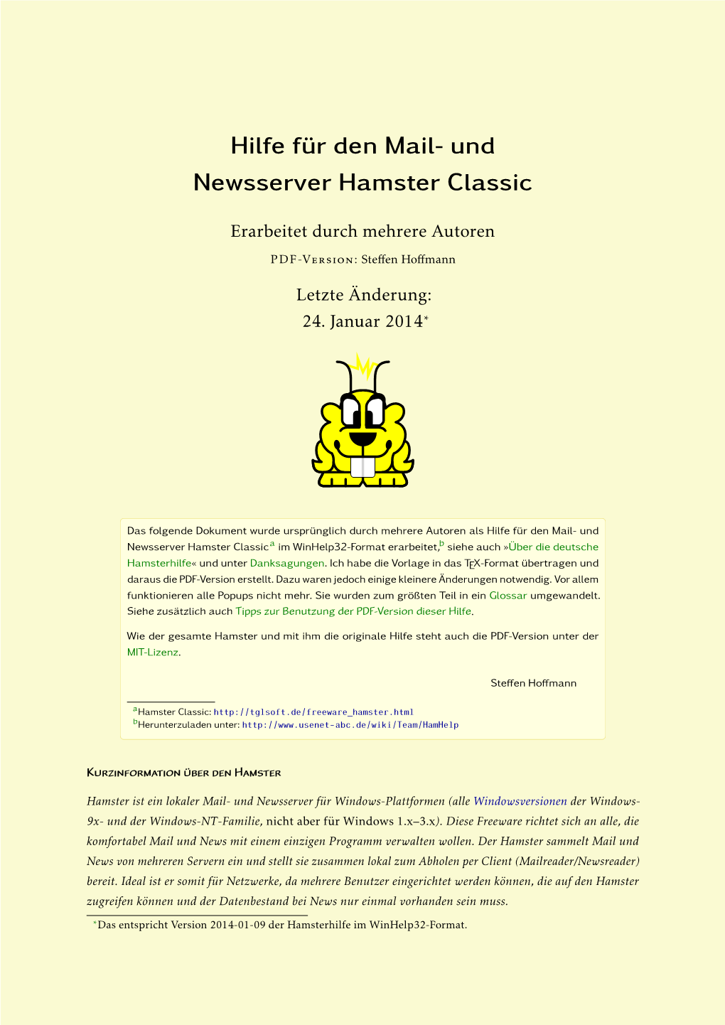 Hilfe Für Den Mail- Und Newsserver Hamster Classic