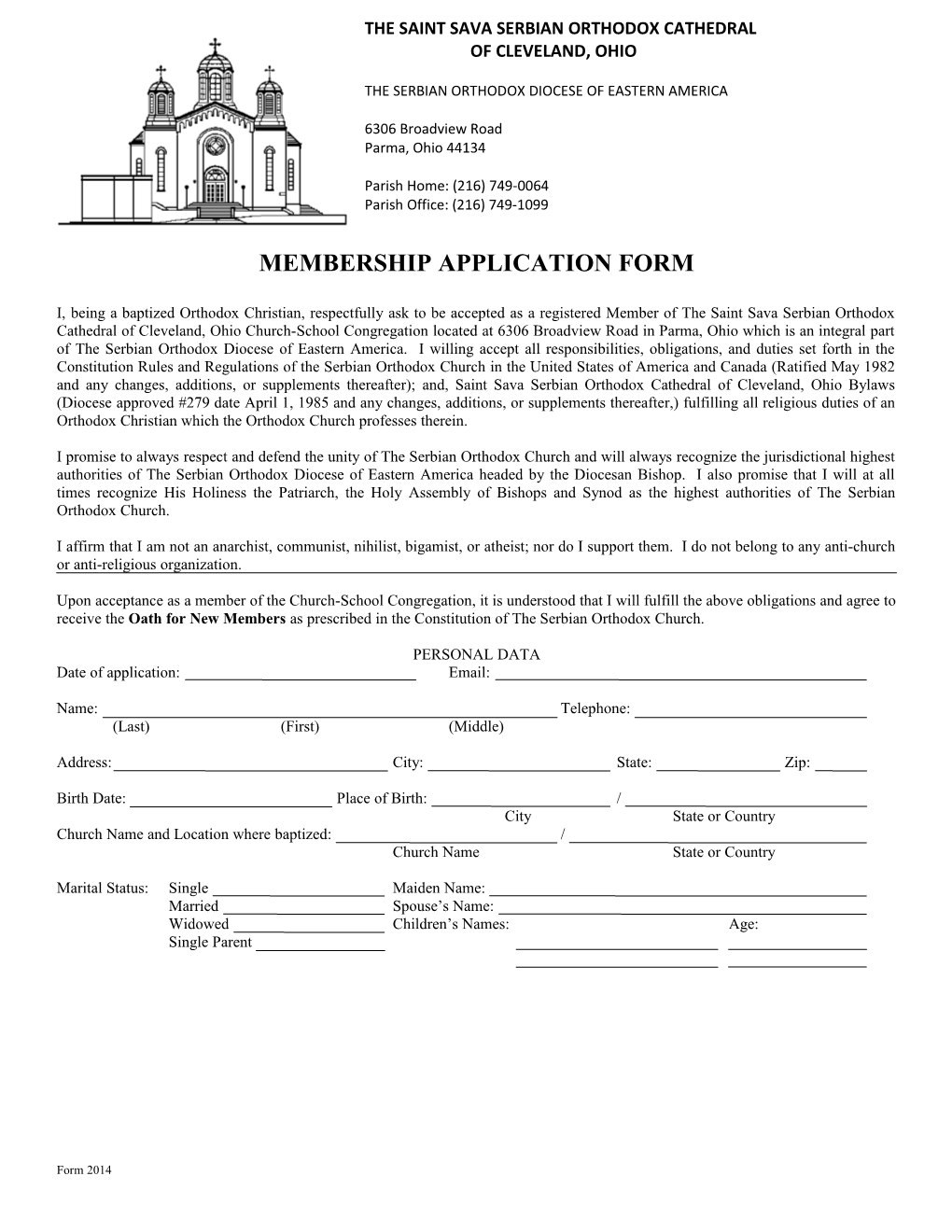 Membership Application Form s11