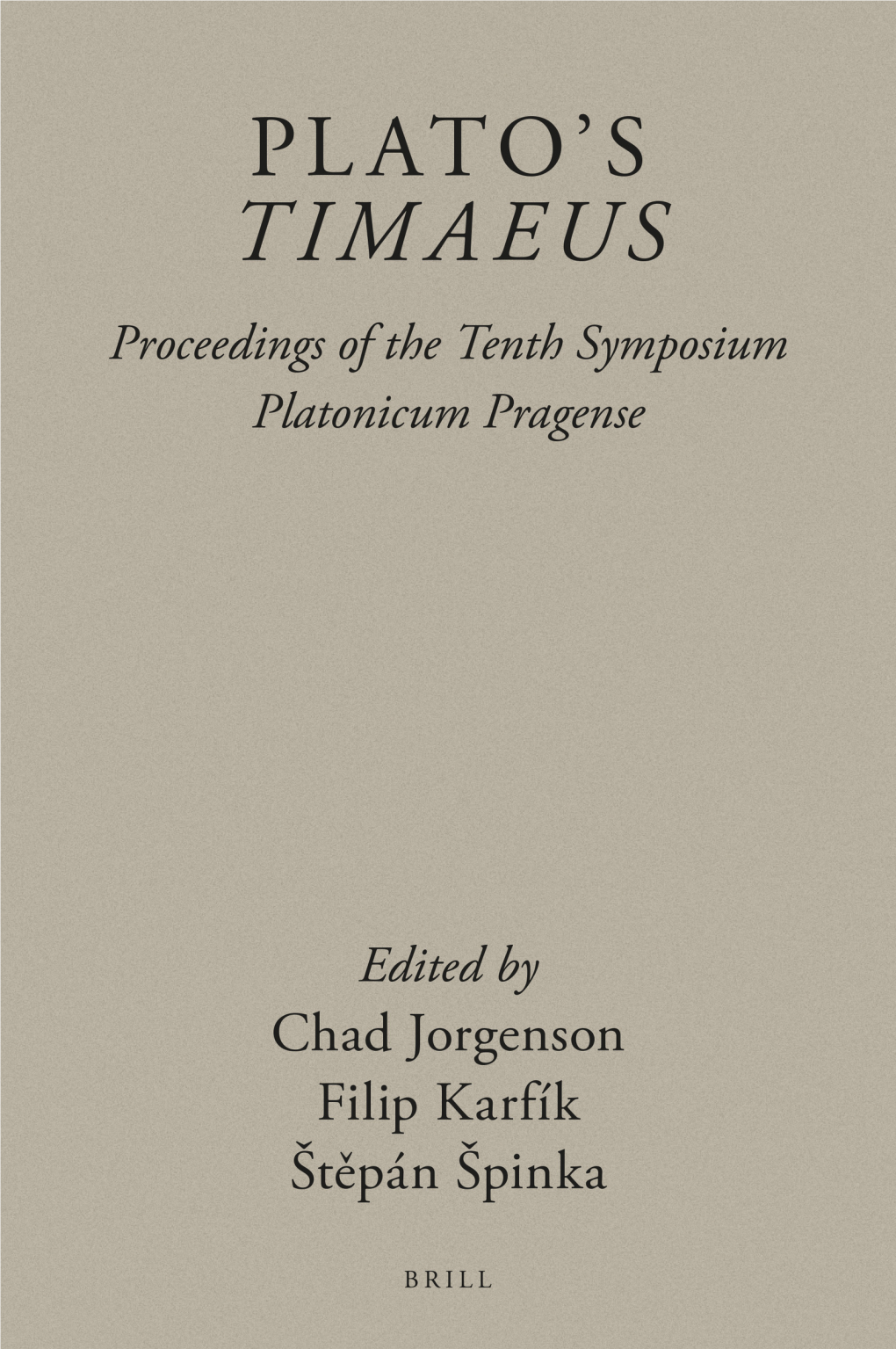 Brill's Plato Studies Series