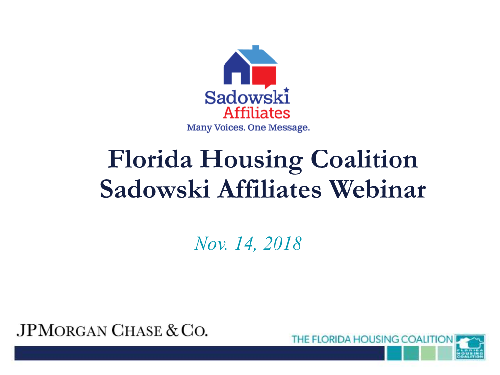 Florida Housing Coalition Sadowski Affiliates Webinar