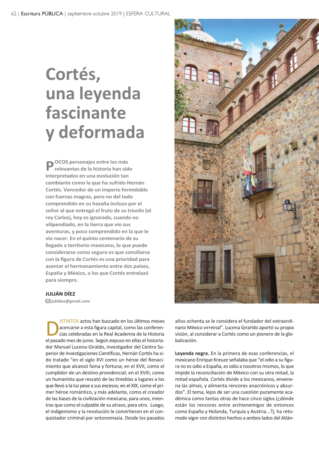Cortés, Una Leyenda Fascinante Y Deformada