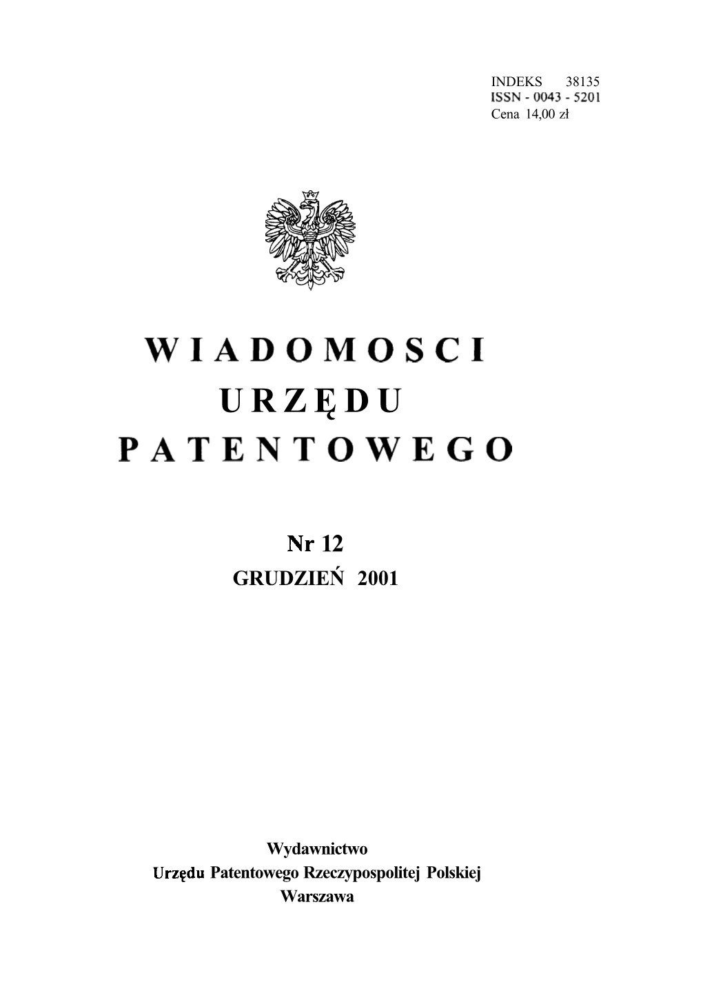 Wiadomości Urzędu Patentowego