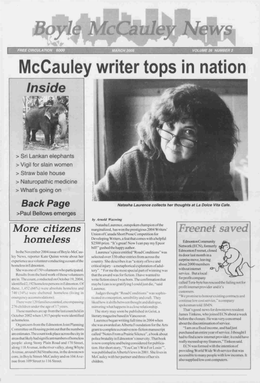 Mccauley Writer Tops in Nation Inside
