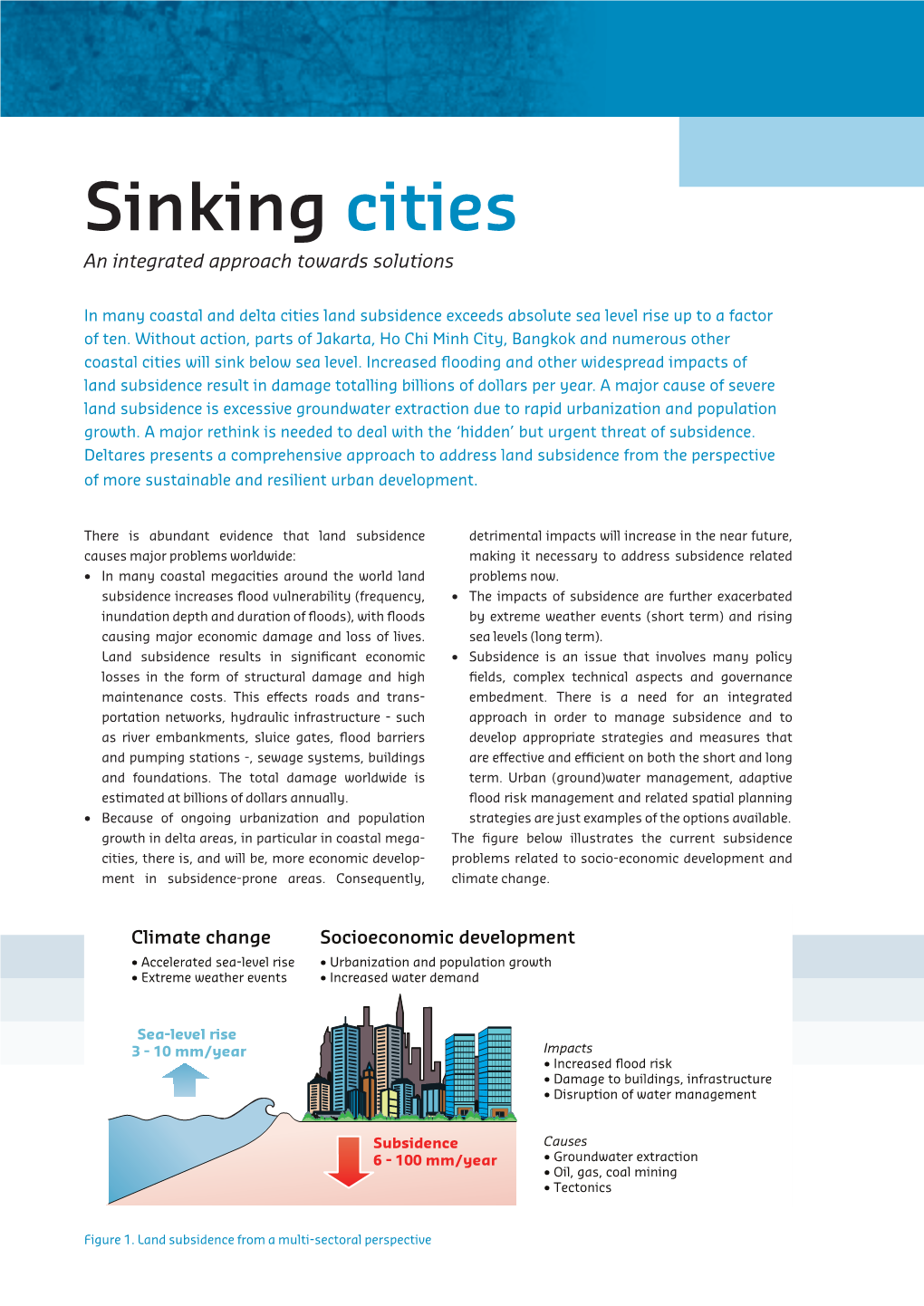 Sinking Cities an Integrated Approach Towards Solutions