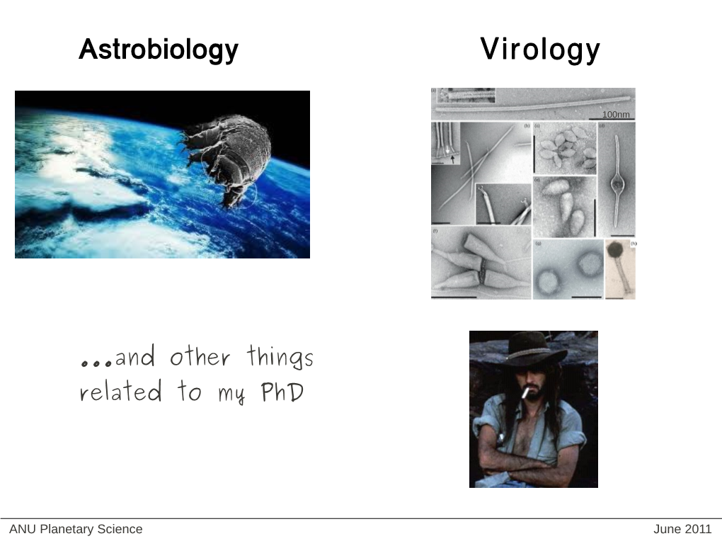 Astrobiology Virology