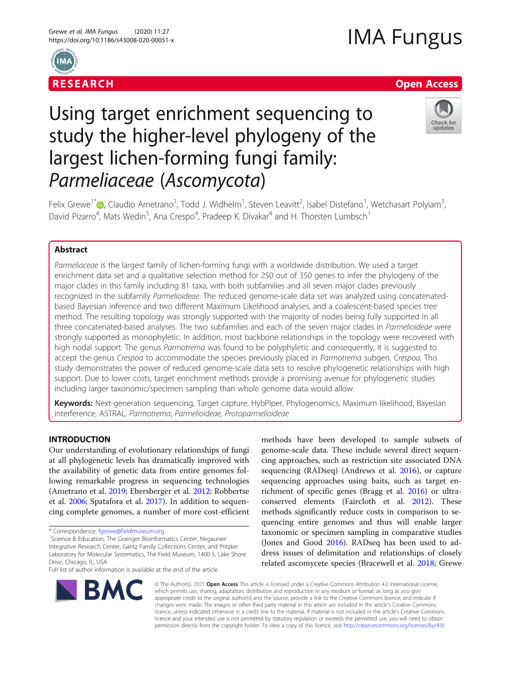 Using Target Enrichment Sequencing to Study the Higher