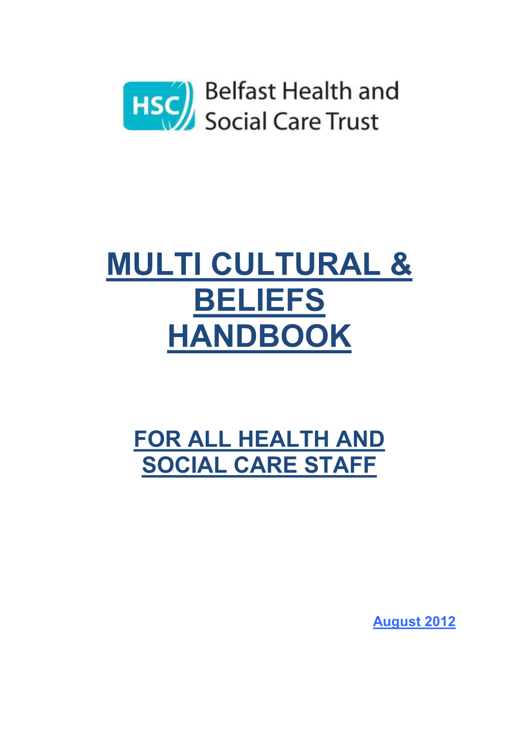 Multi Cultural & Beliefs Handbook