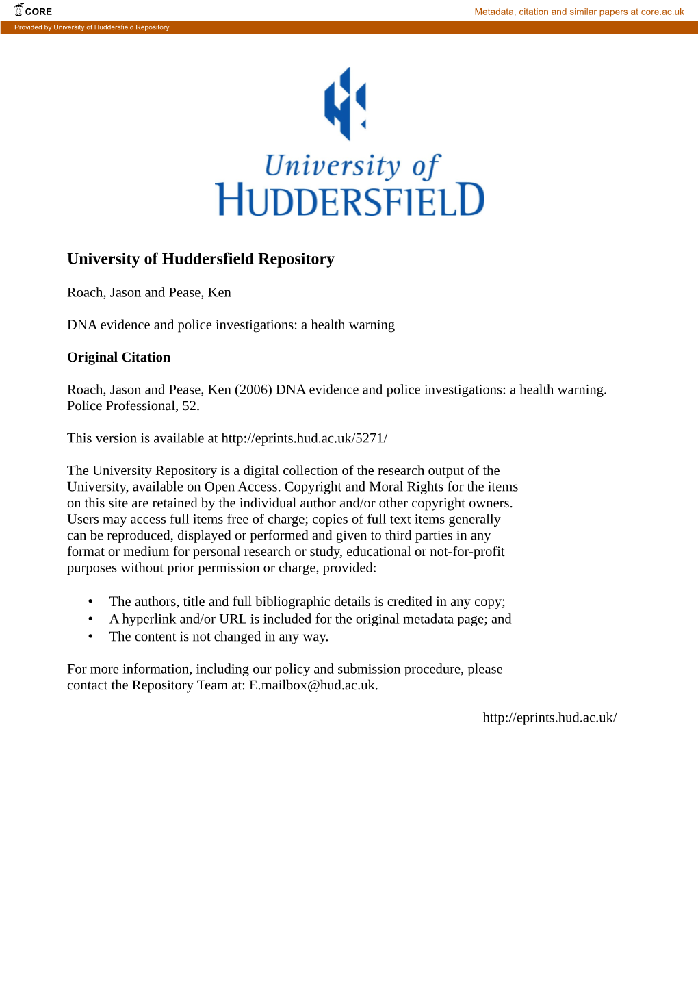 University of Huddersfield Repository