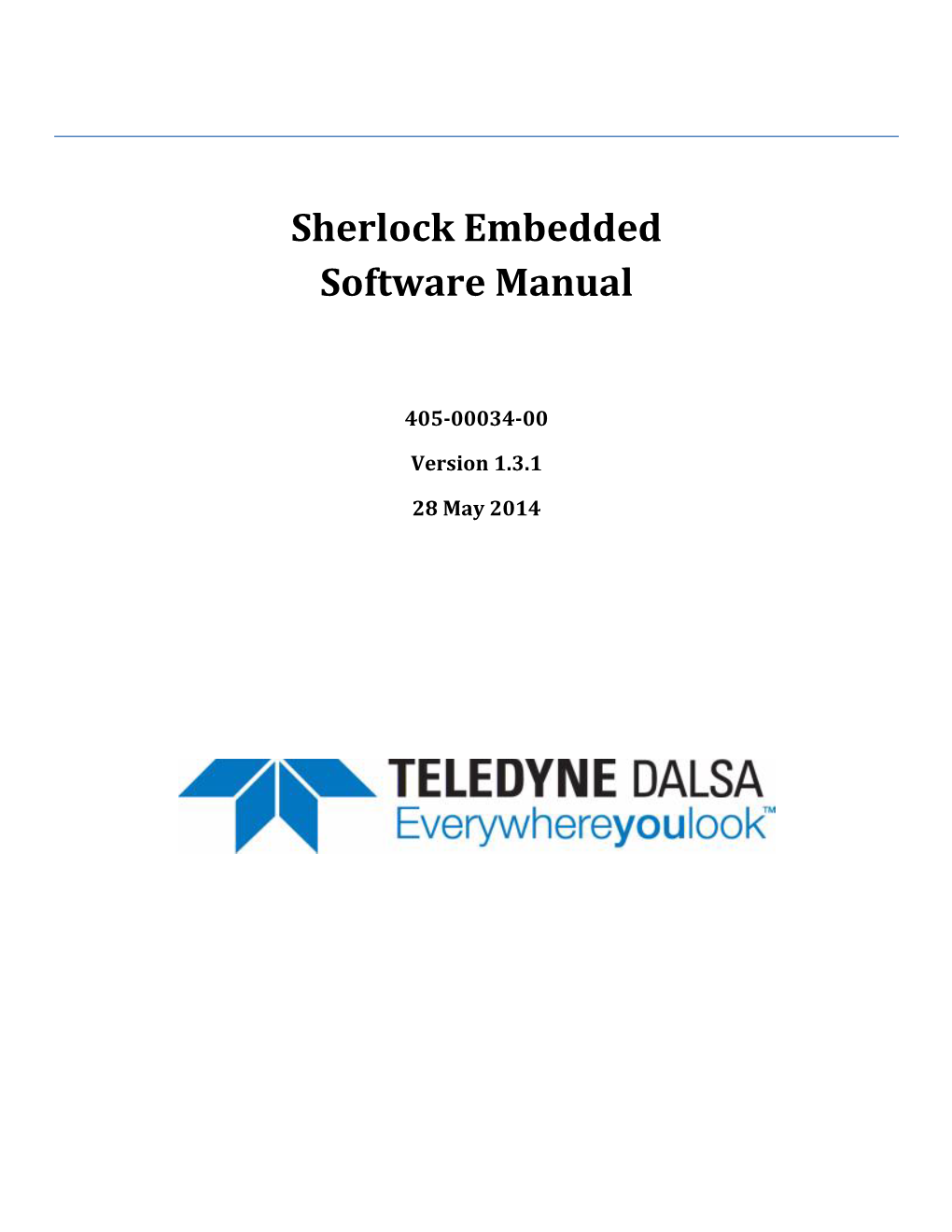 Sherlock Embedded Software Manual