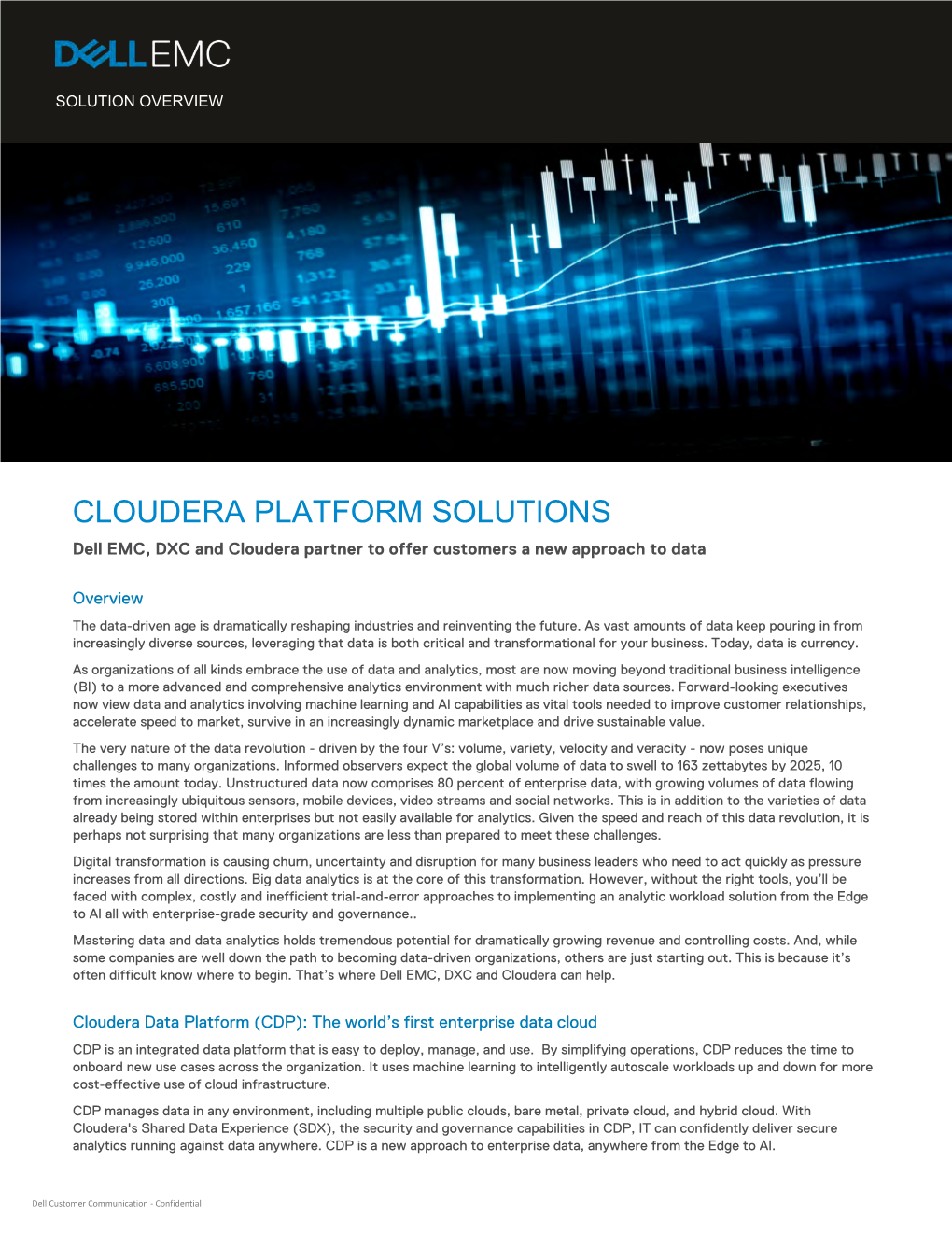 Dell EMC and DXC Cloudera Platform Solutions