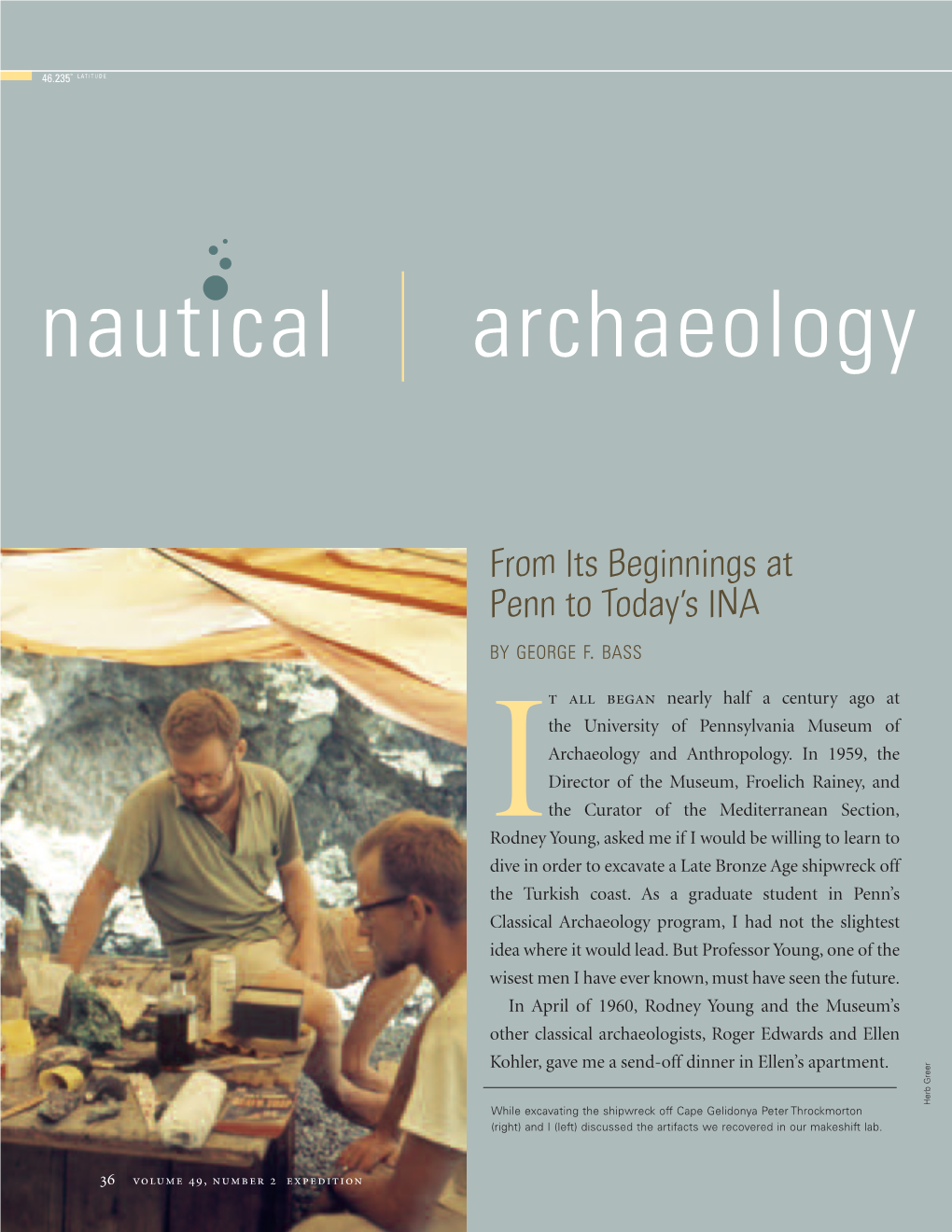 Nautical Archaeology