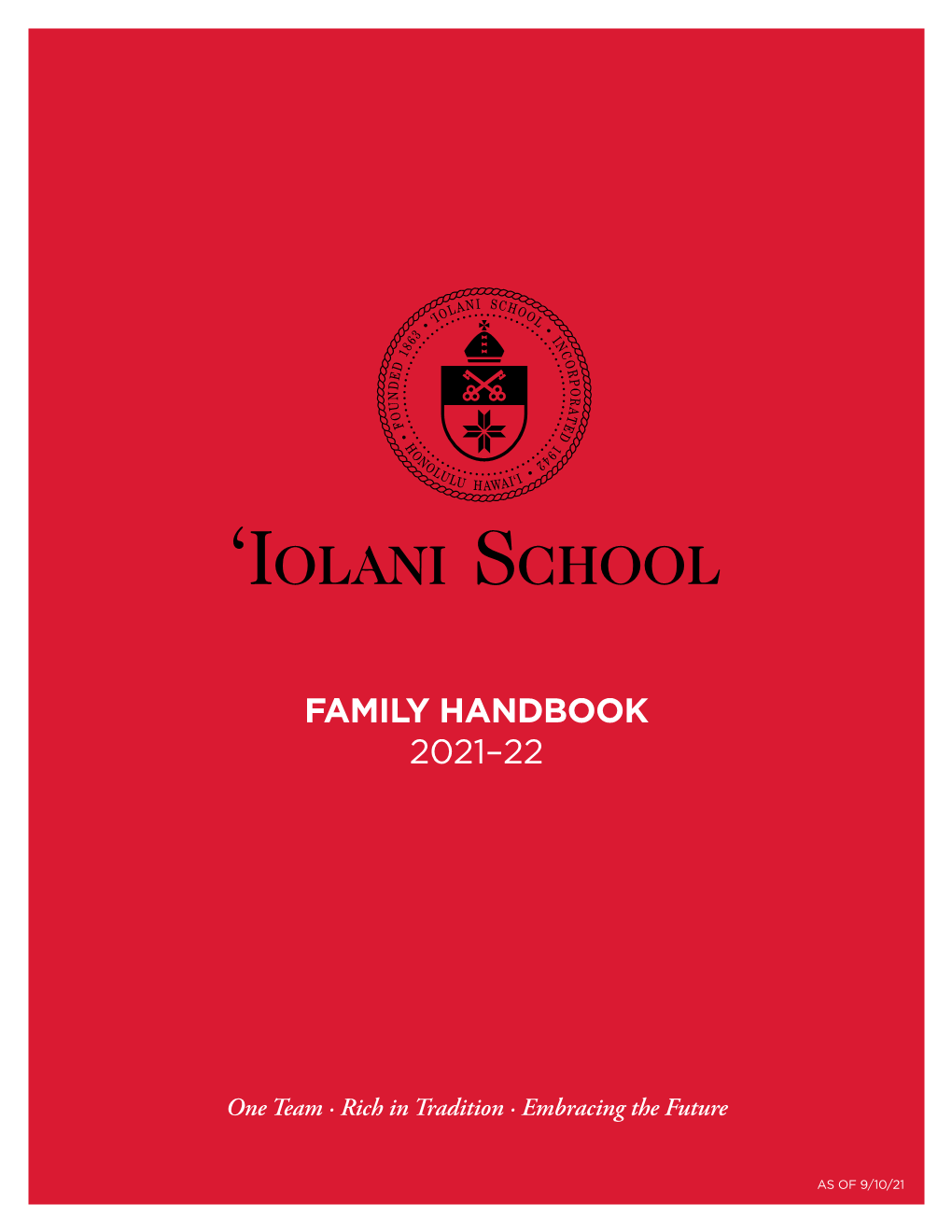 Family Handbook 2021–22