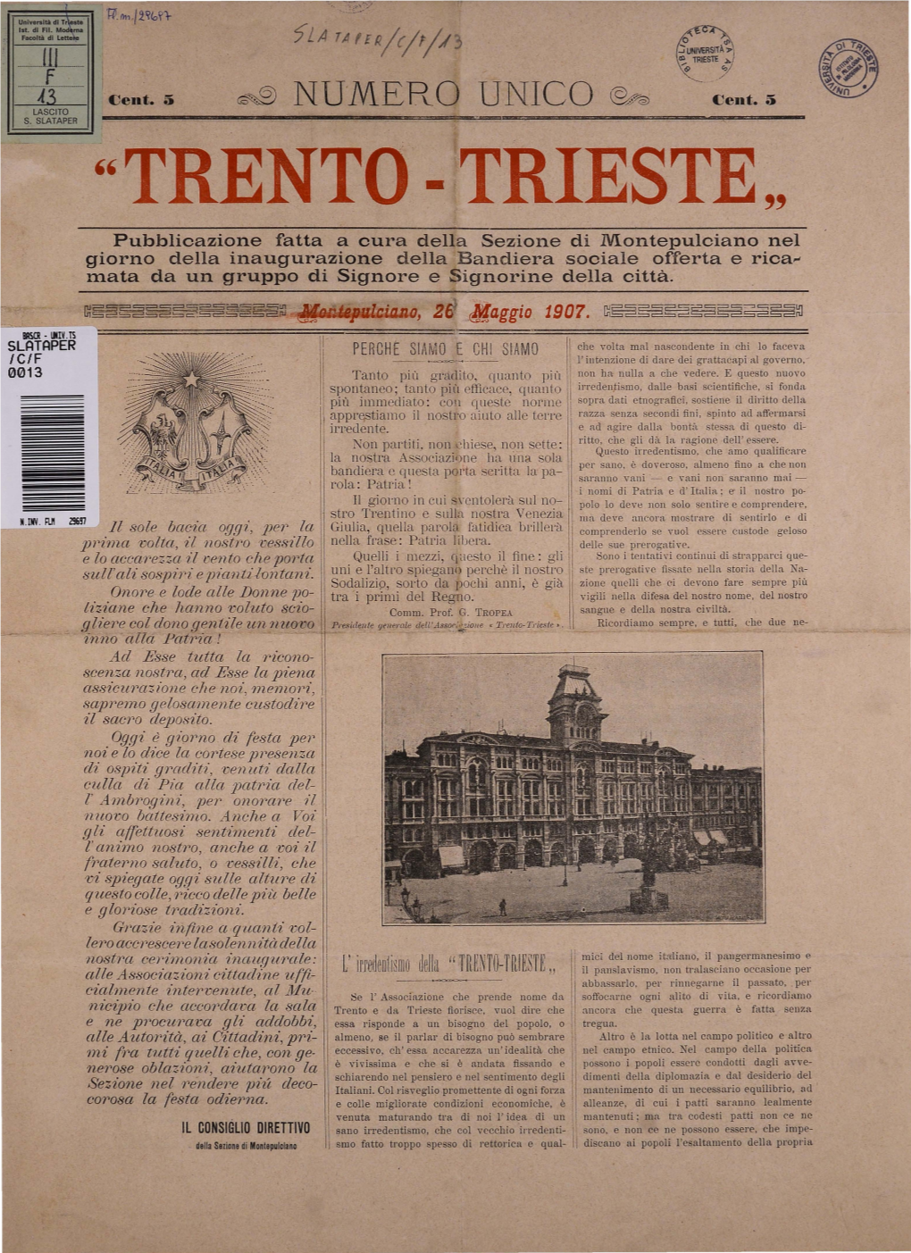 '' Trento -Trieste