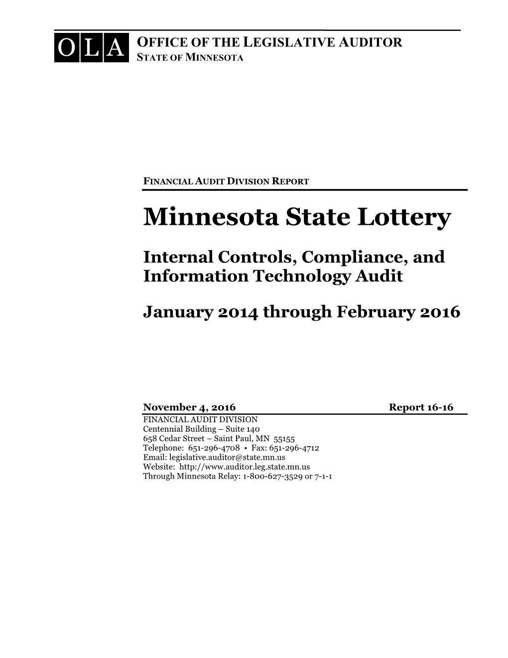 Minnesota State Lottery