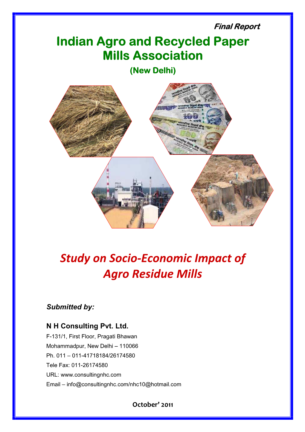 Study on Socio-Economic Impact of Agro Residue Mills