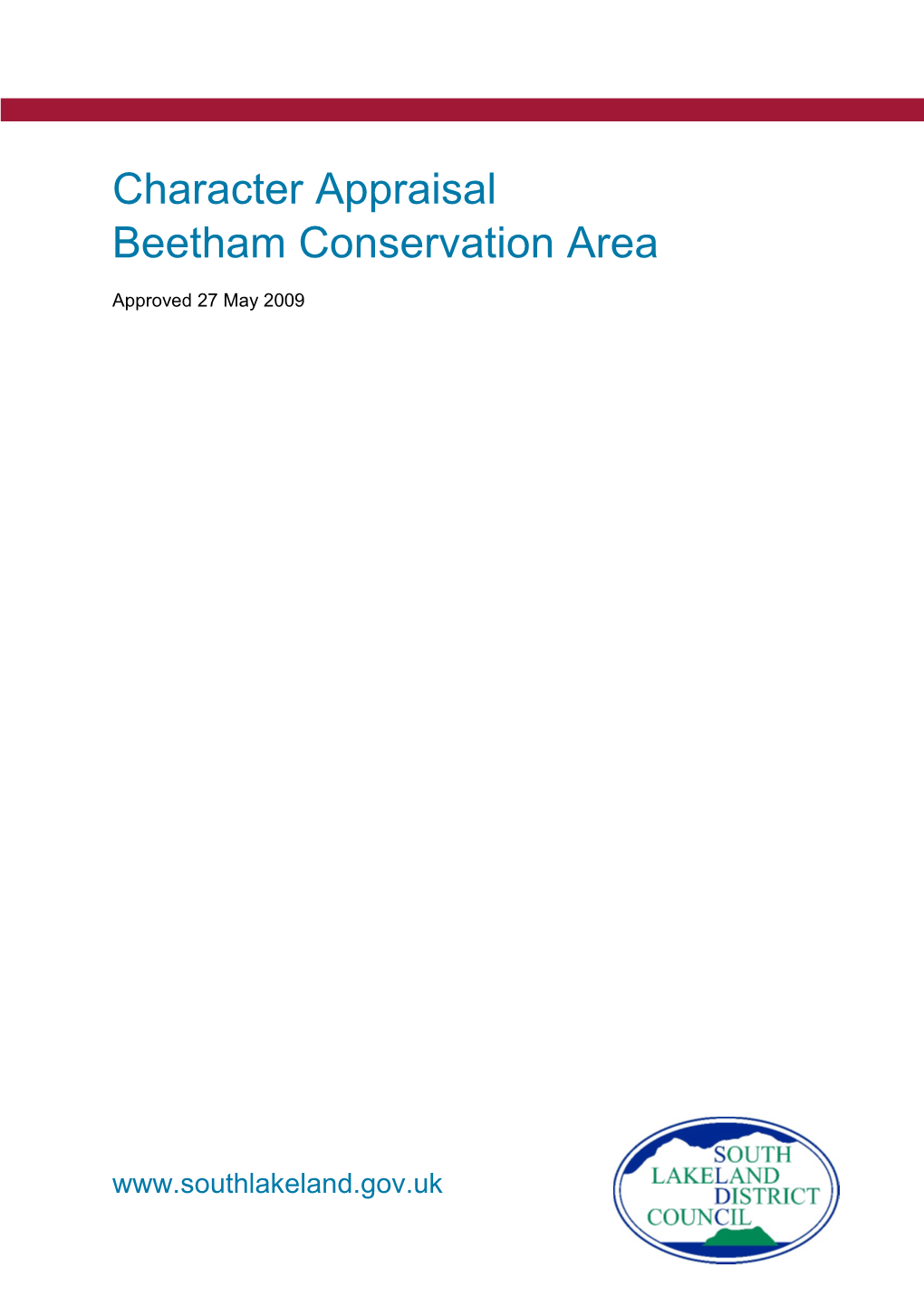 Beetham Conservation Area Character Appraisal