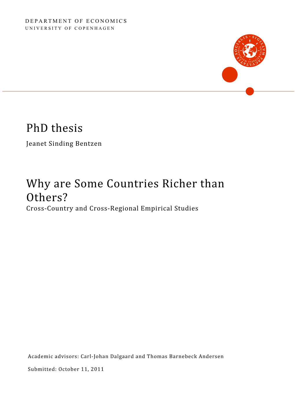 Phd Thesis Why Are Some Countries Richer Than Others?