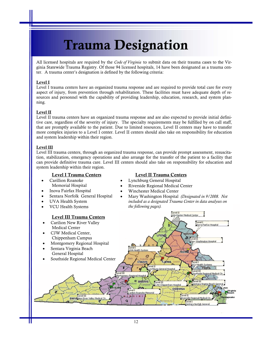 Trauma Designation