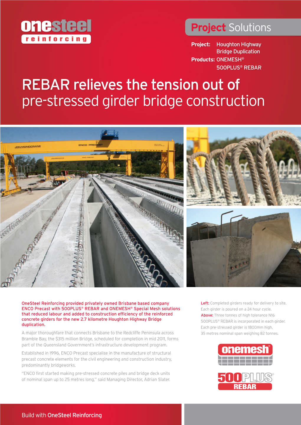 REBAR Relieves the Tension out of Pre-Stressed Girder Bridge