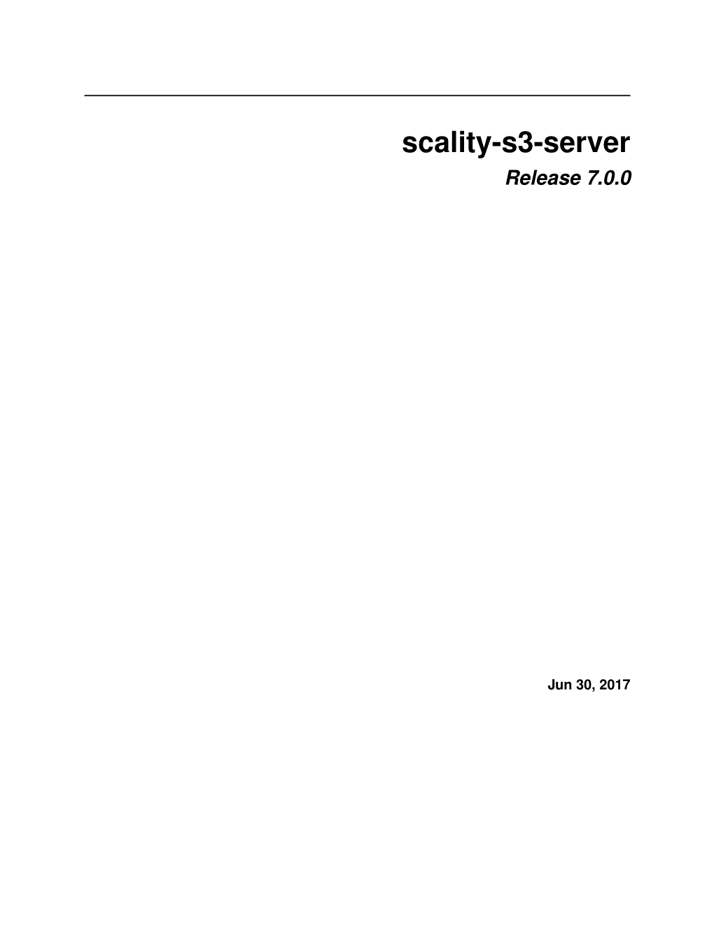 Scality-S3-Server Release 7.0.0