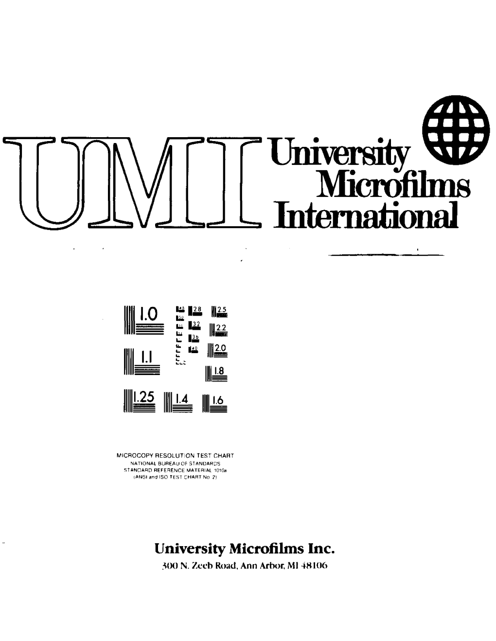 Imwersity Microfilms International