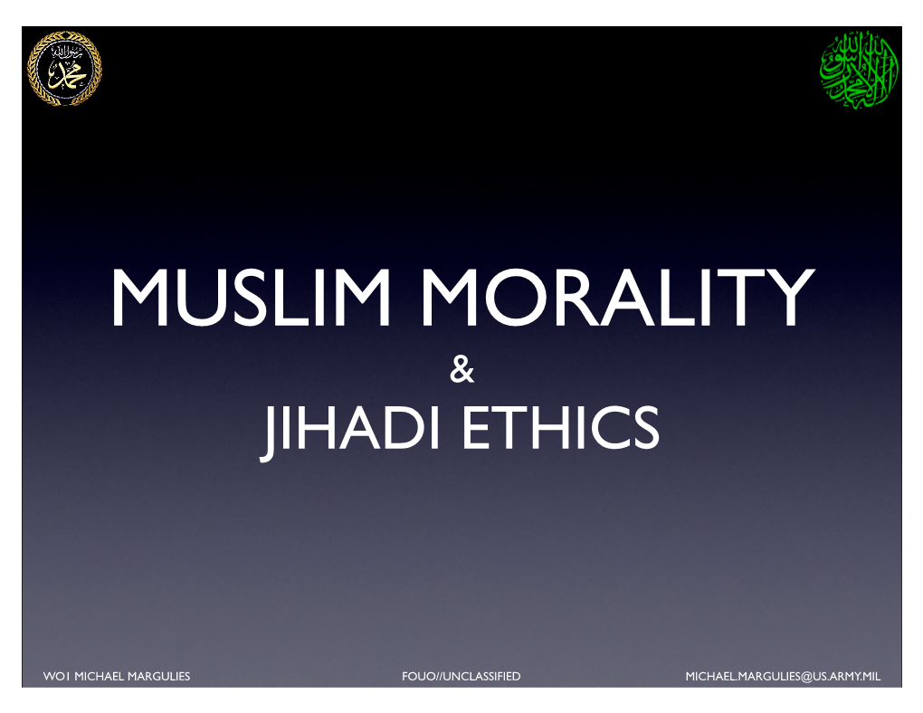 Jihadi Ethics
