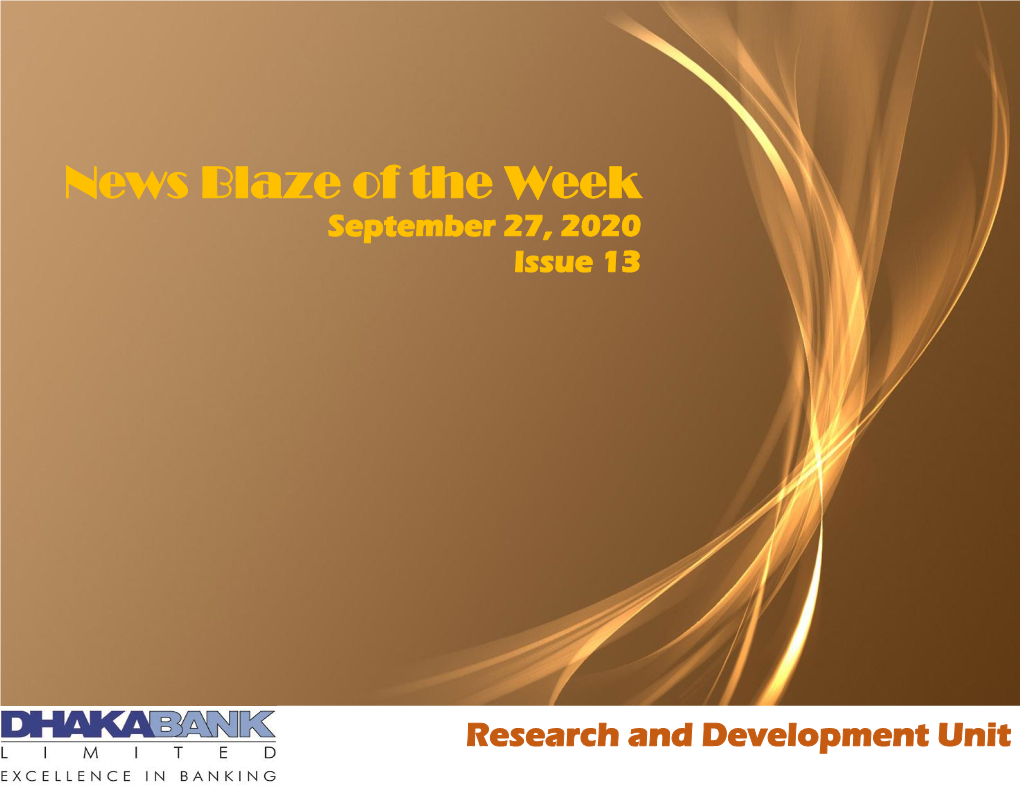 News Blaze of the Week September 27, 2020