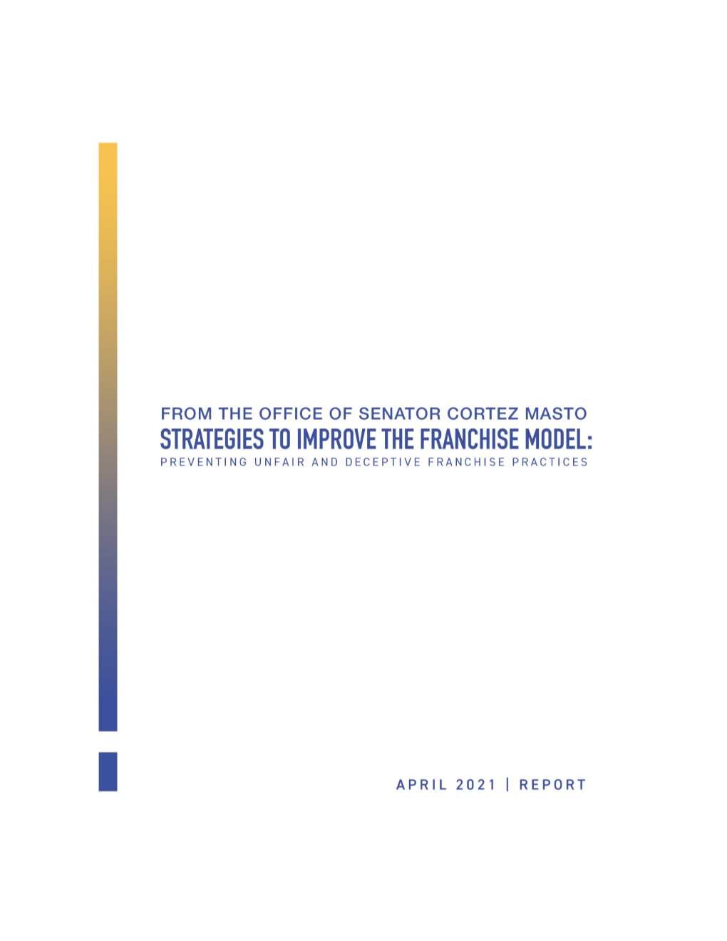 Franchise Report from the Office of Senator Cortez Masto.Pdf