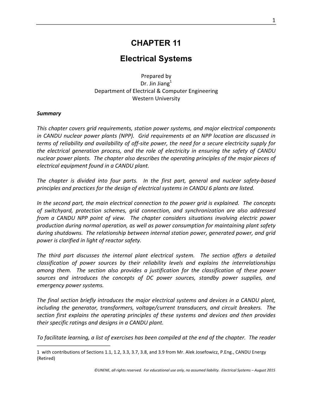 CHAPTER 11 Electrical Systems