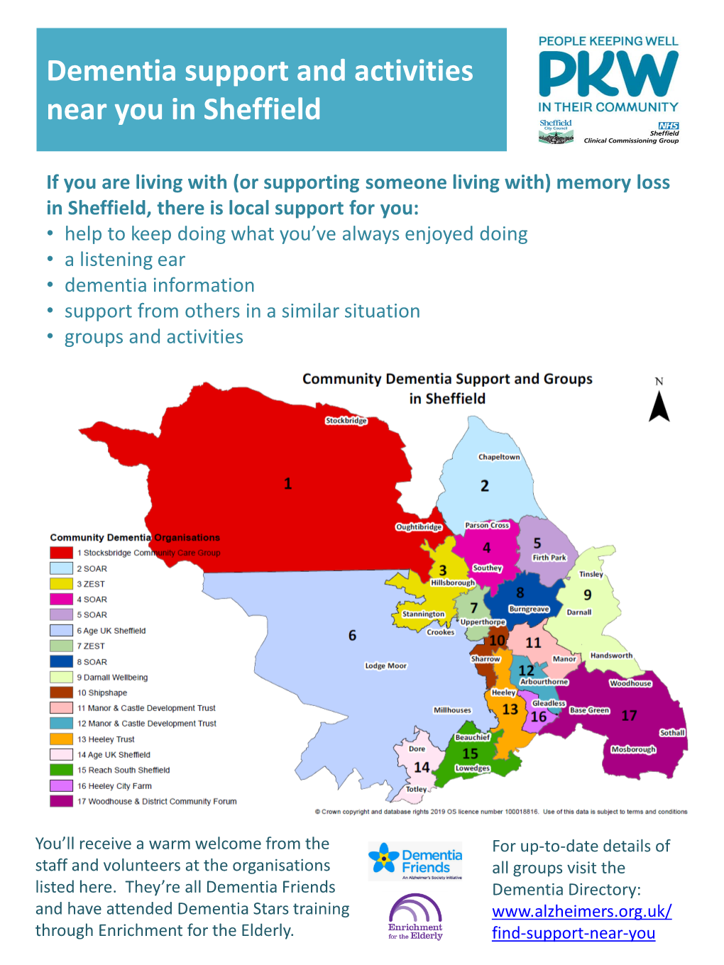 Dementia Support and Activities Near You in Sheffield