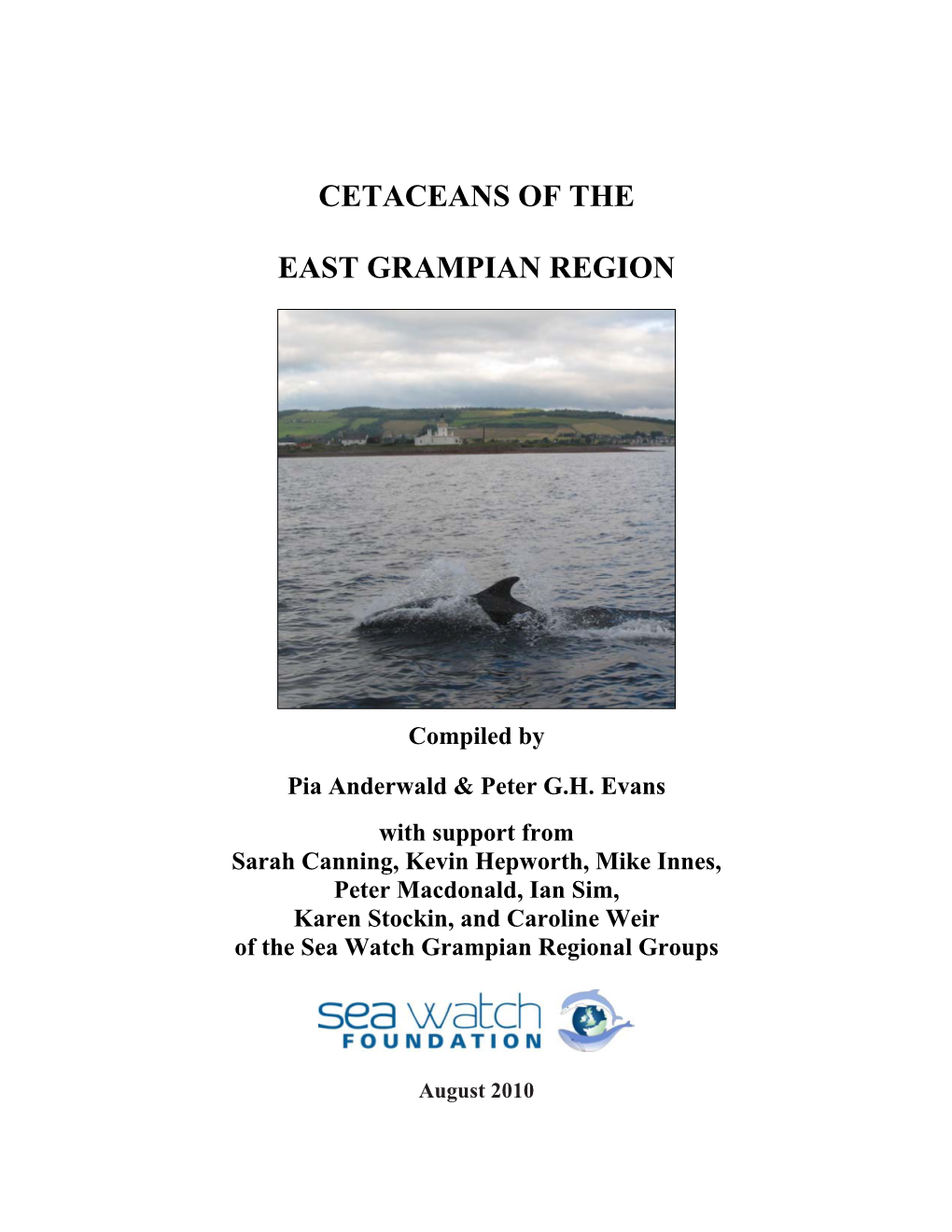 Cetaceans of the East Grampian Region