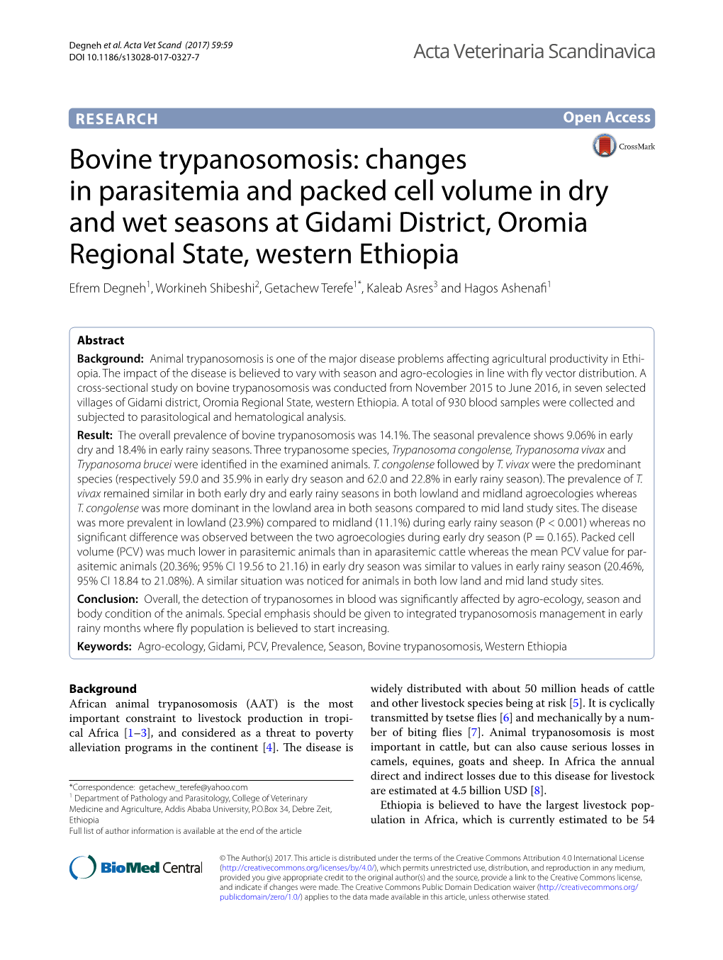 Bovine Trypanosomosis