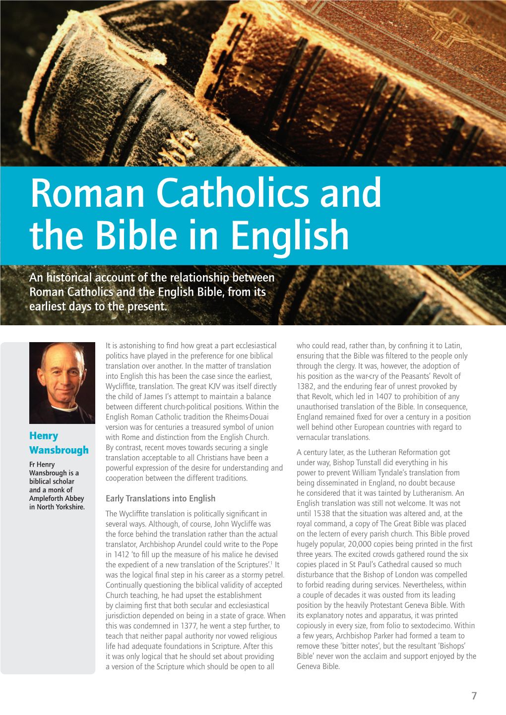 Roman Catholics and the Bible in English