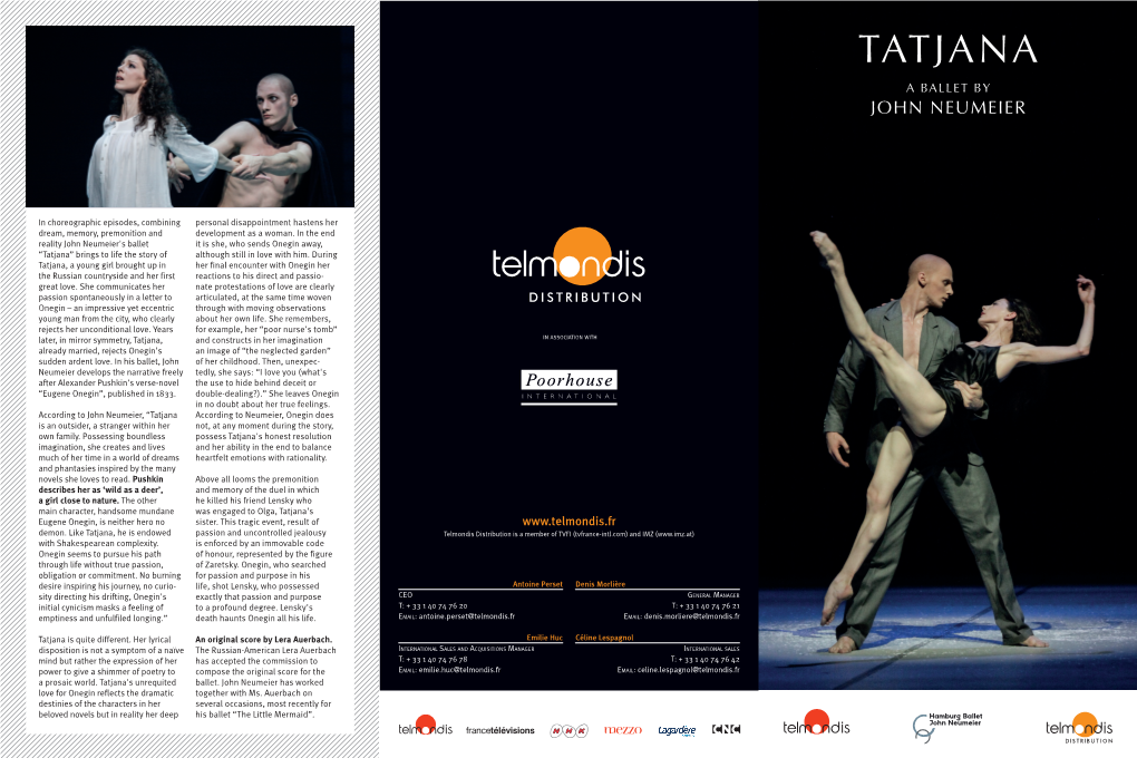 Tatjana a Ballet by John Neumeier