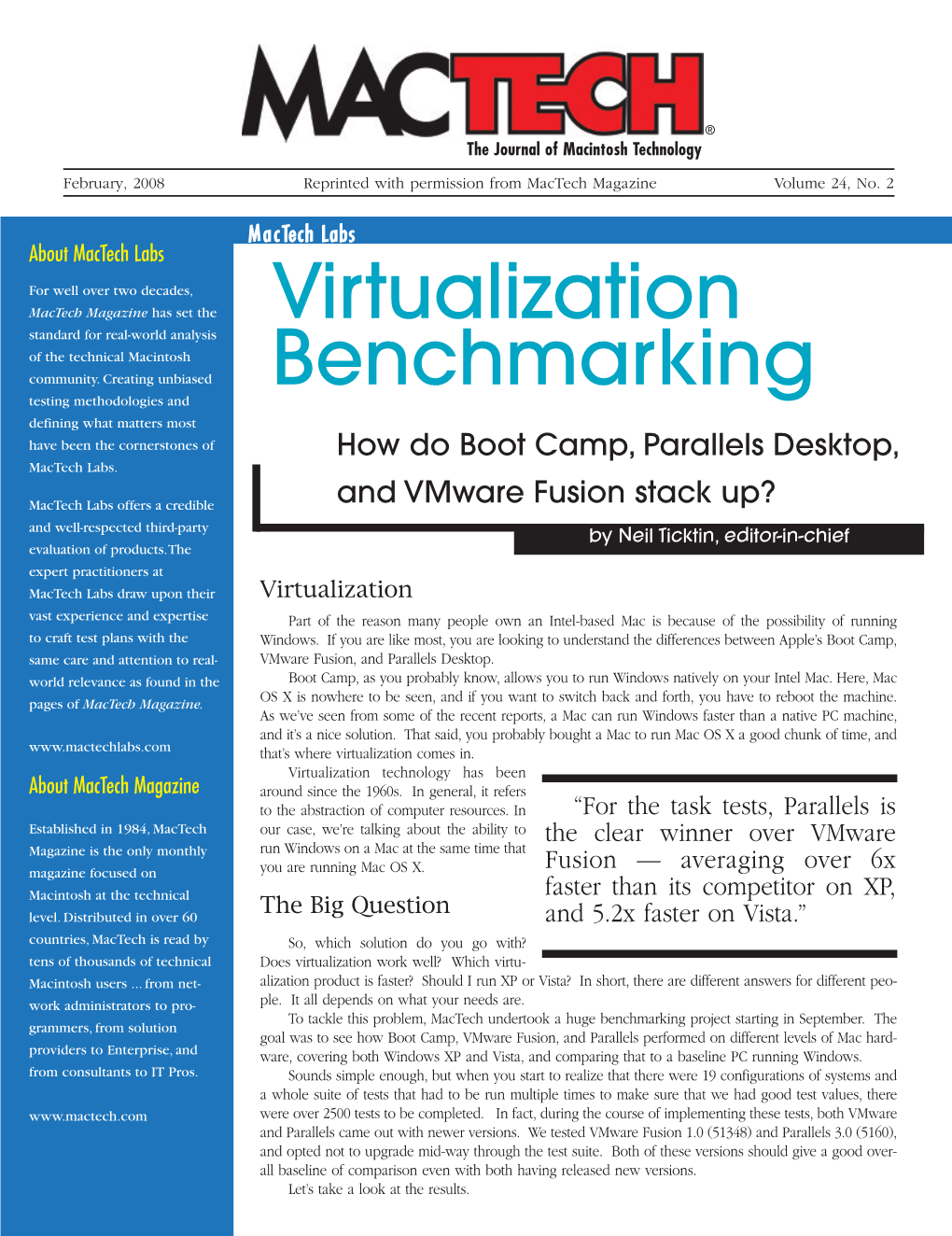 Virtualization Benchmarking
