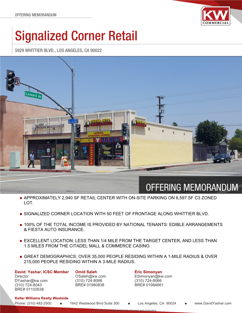 Signalized Corner Retail