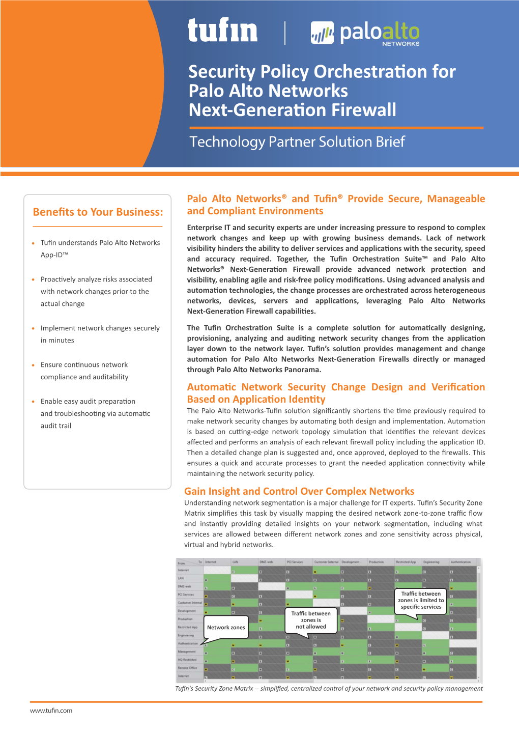 Security Policy Orchestraon for Palo Alto Networks Next-Generaon Firewall