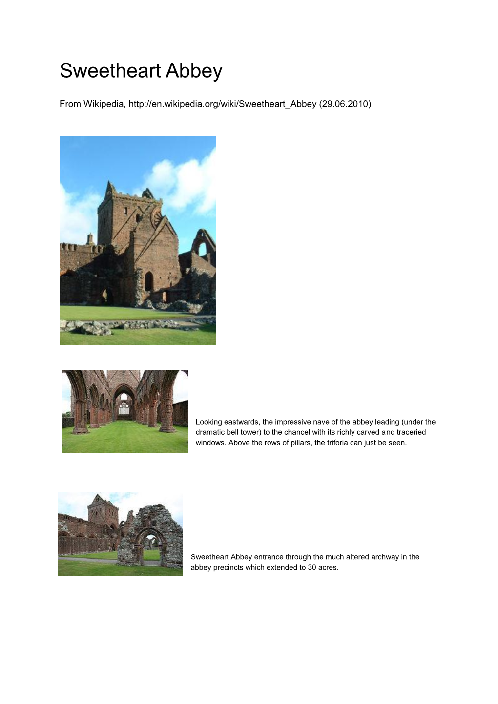 Sweetheart Abbey