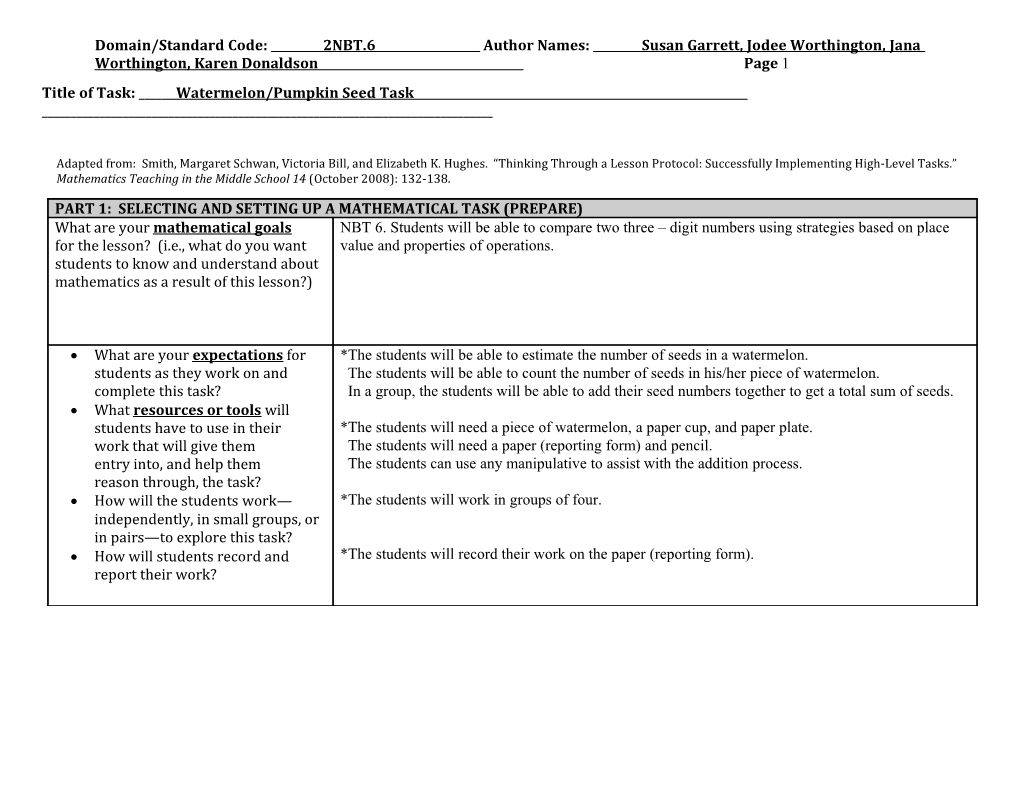 Thinking Through a Lesson Protocol (TTLP) Template s20