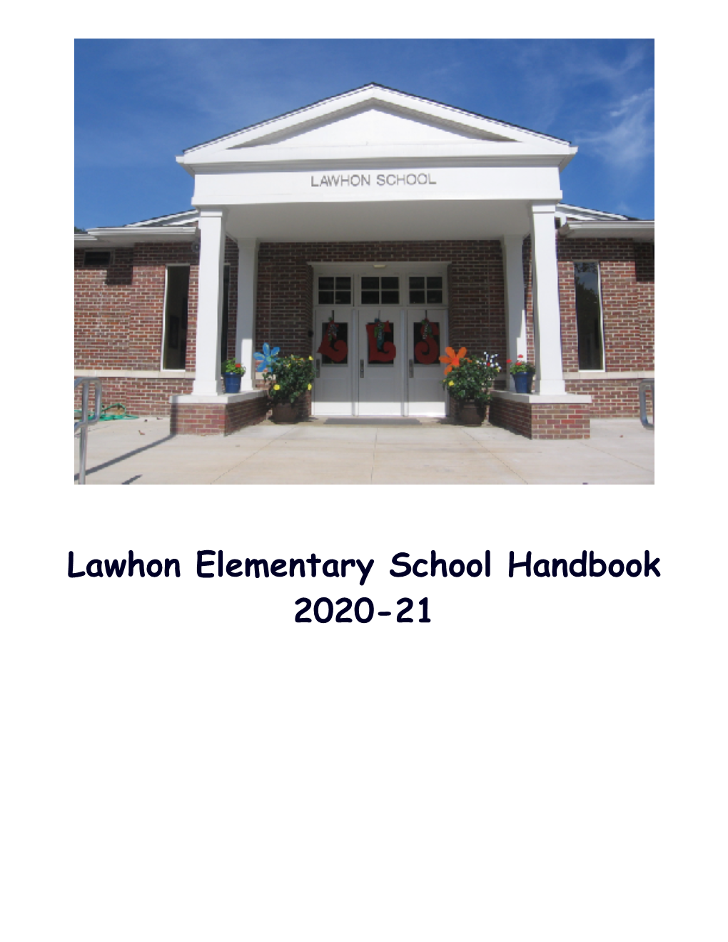 Lawhon Elementary School Handbook 2020-21