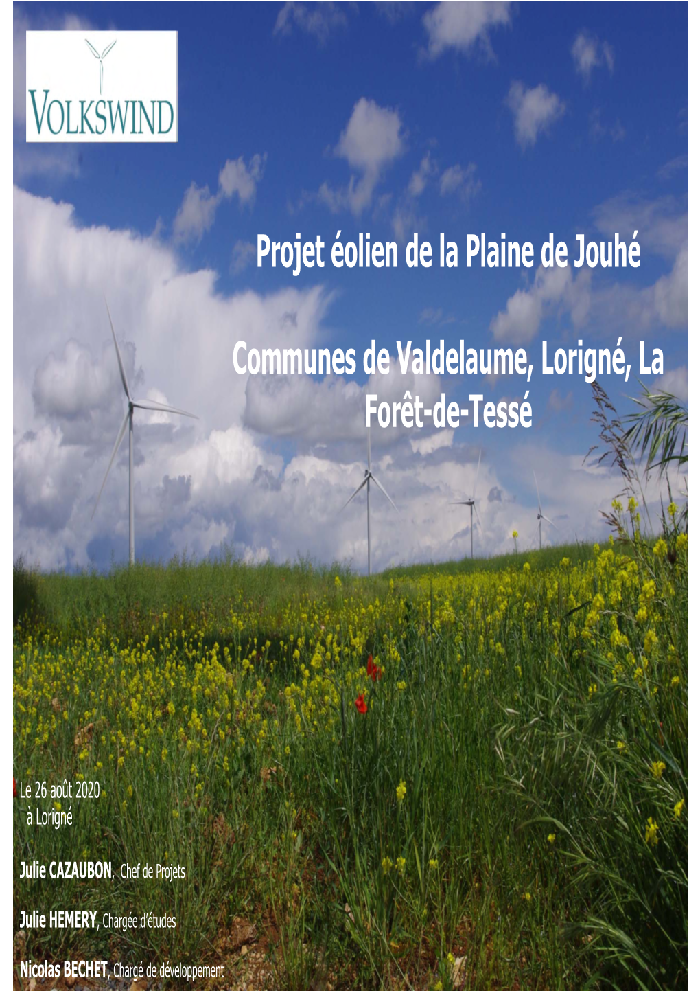 Projet Éolien De La Plaine De Jouhé