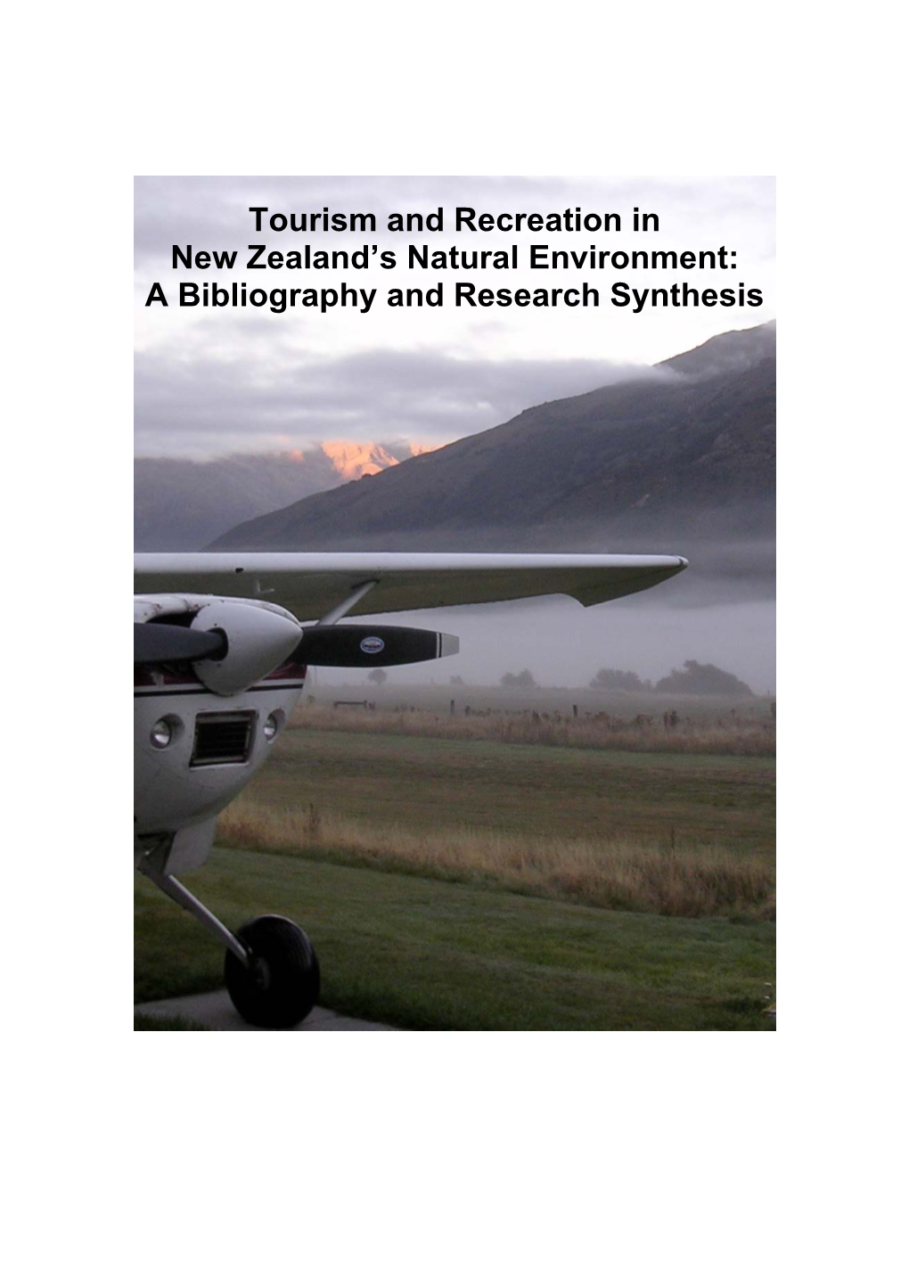 Tourism and Recreation in New Zealand's