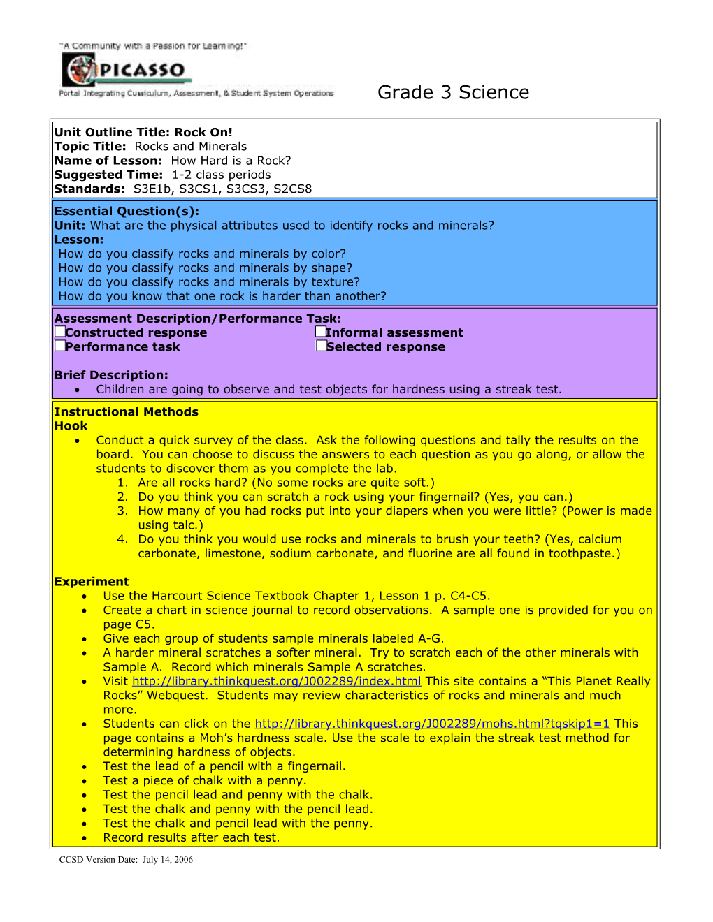 Grade 3 Science s1