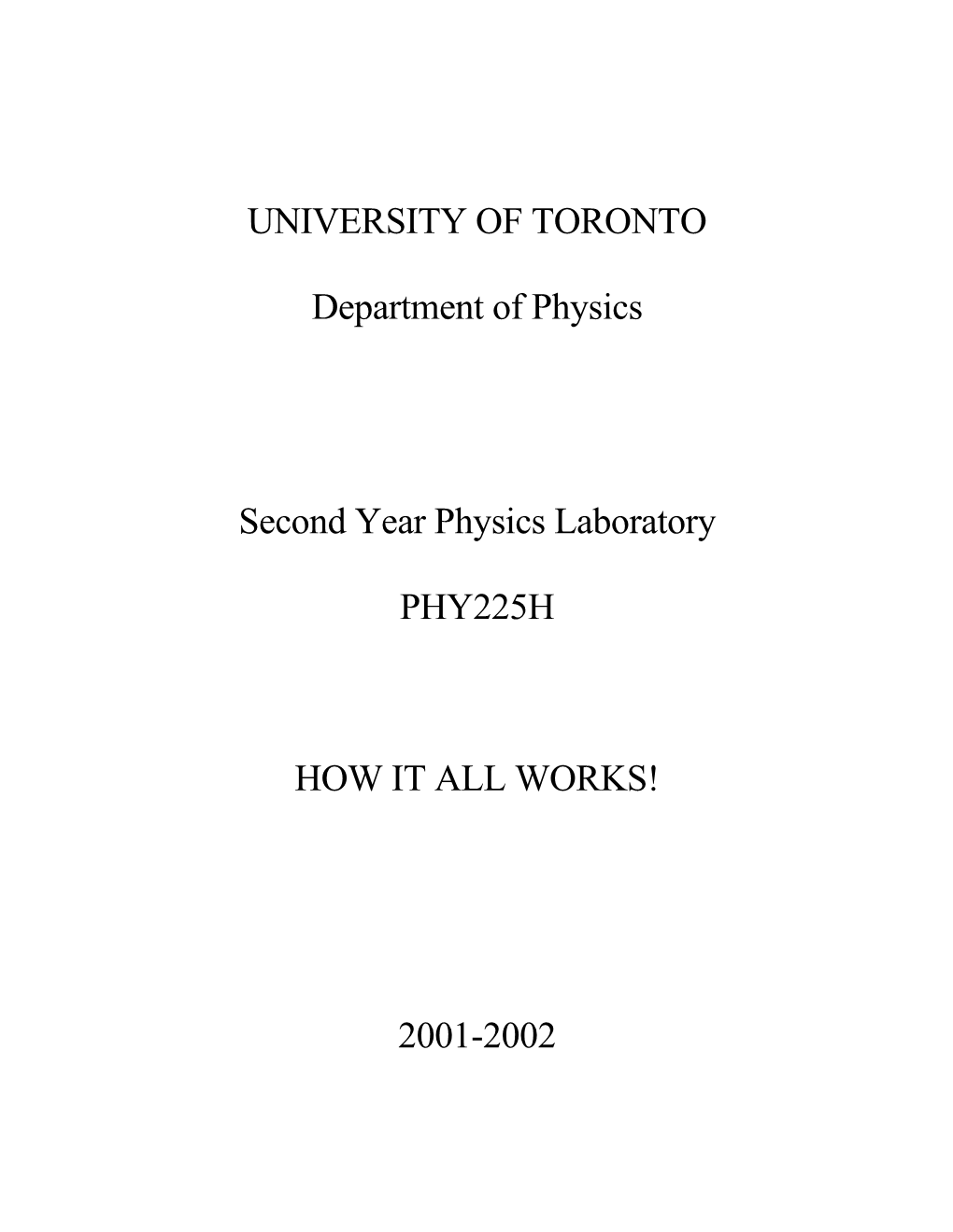 University of Toronto s3